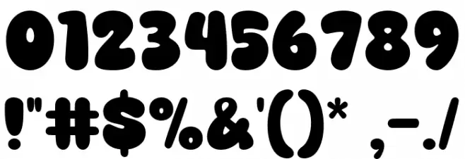 Super Caramel Font OTHER CHARS