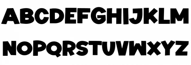 Super Cartoon फ़ॉन्ट लोअरकेस