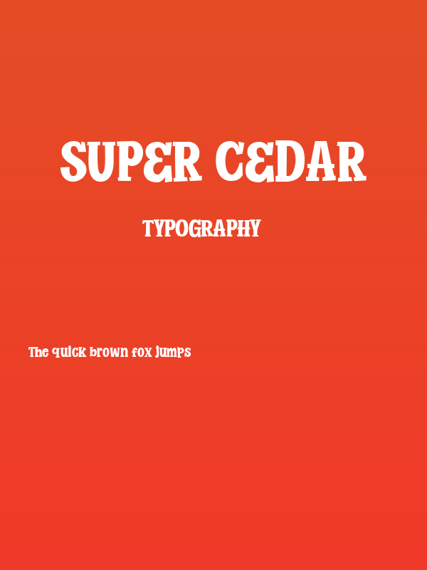 Super Cedar Poster
