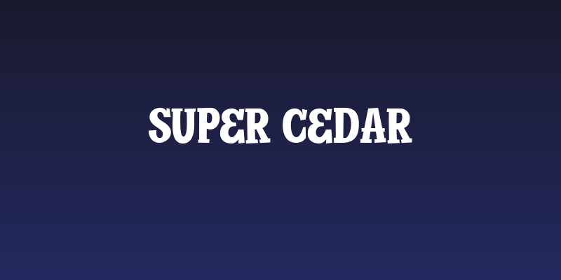 Super Cedar Social Header