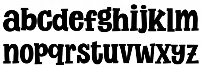 Super Cedar Font LOWERCASE