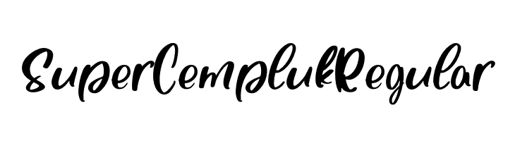 Super Cempluk Regular  font caratteri gratis