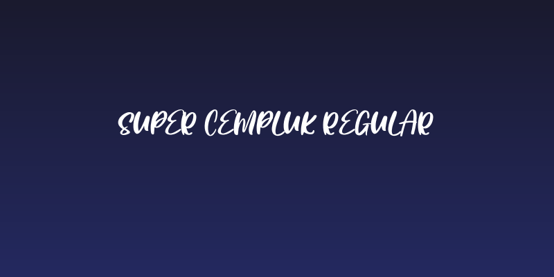 Super Cempluk Regular Social Header