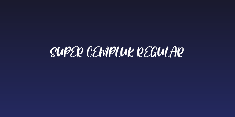 Super Cempluk Regular Social Header