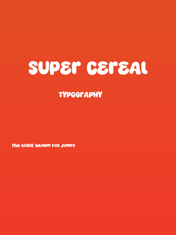 Super Cereal Poster