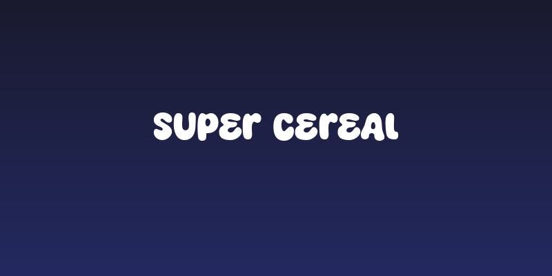Super Cereal Social Header