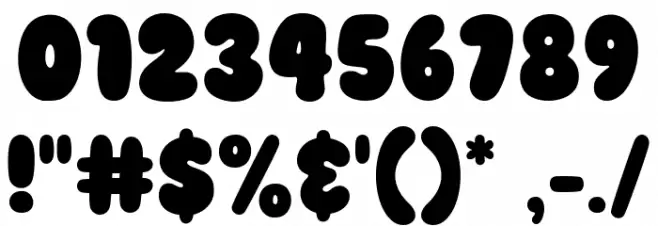 Super Chiby फ़ॉन्ट अन्य घर का काम