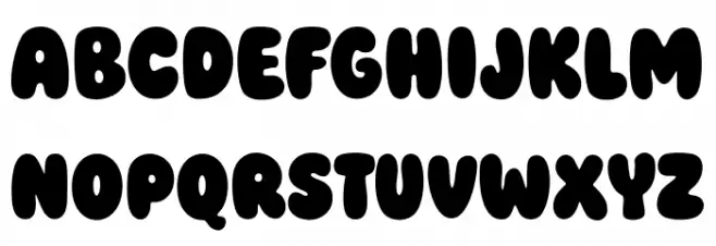 Super Chiby फ़ॉन्ट अपरकेस