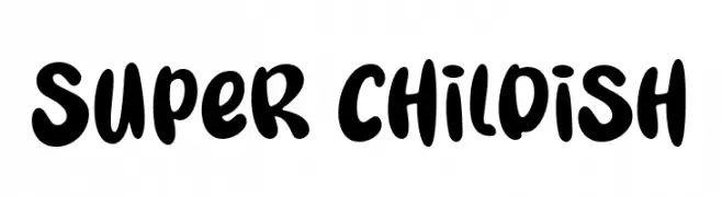 Super Childish  フリーフォントのダウンロード