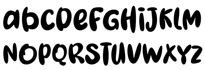Super Childish Font LOWERCASE