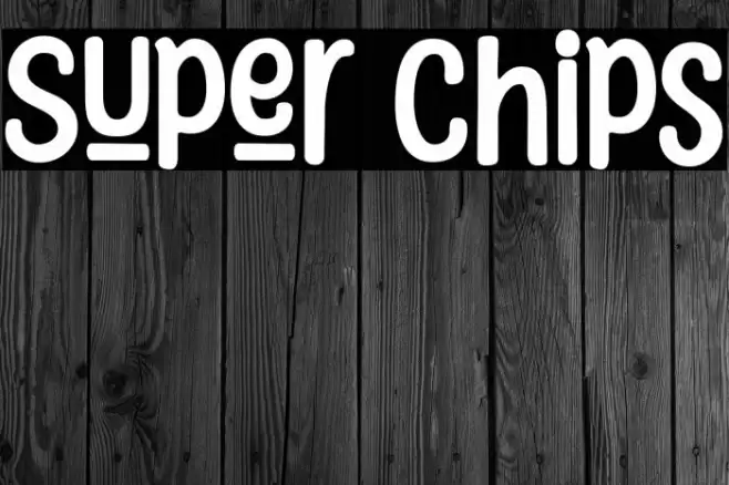 Super Chips Font examples