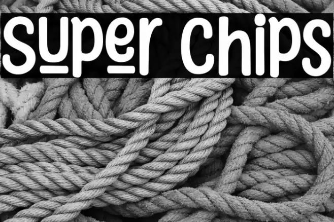 Super Chips Font examples