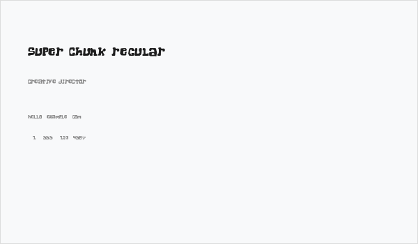 Super Chunk Regular Business Card