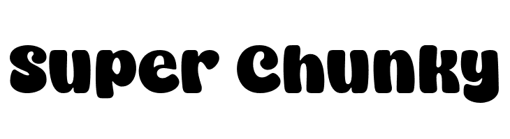 Super Chunky  フリーフォントのダウンロード