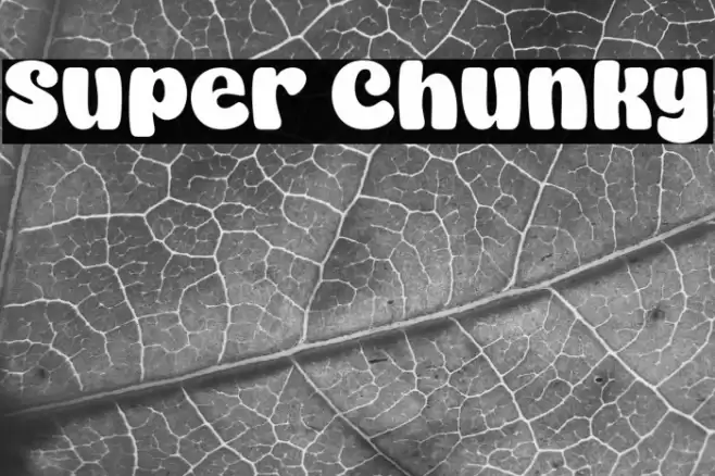 Super Chunky Font examples