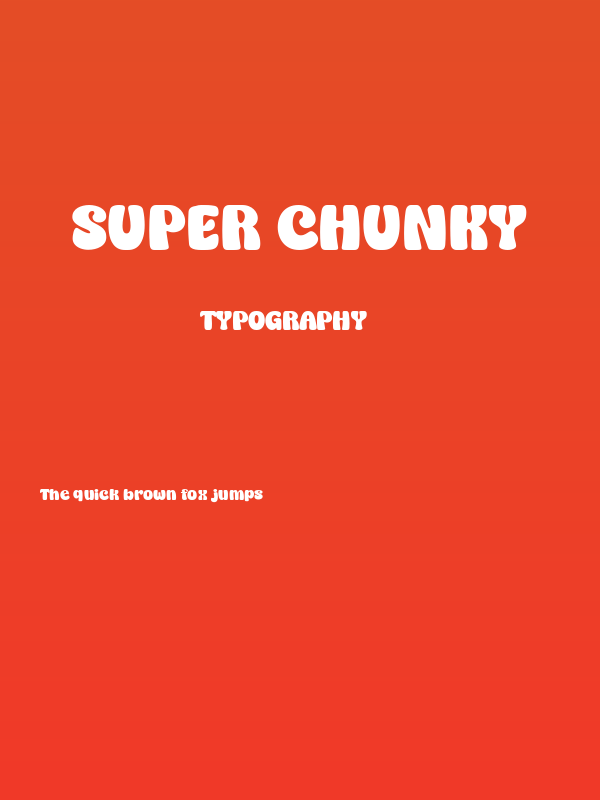 Super Chunky Poster