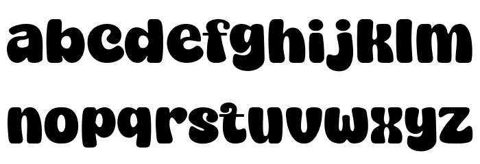 Super Chunky Font LOWERCASE
