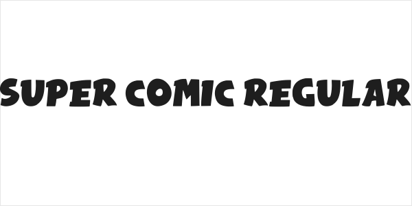 Super Comic Regular Logo