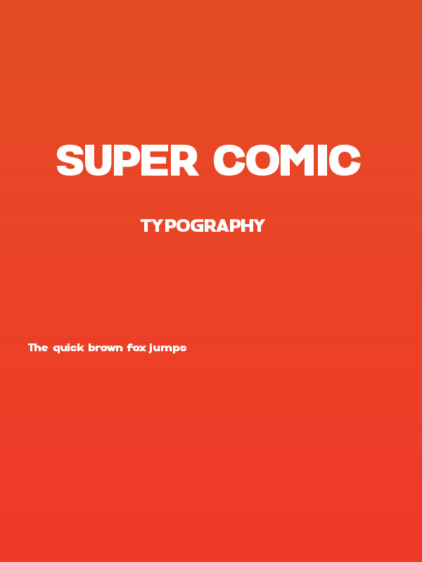 Super Comic Poster