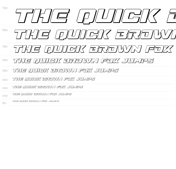 Super Commando 3D Italic Waterfall