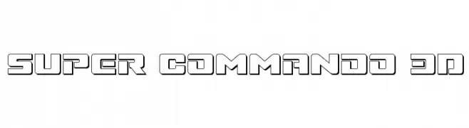 Super Commando 3D  Descarca Fonturi Gratis
