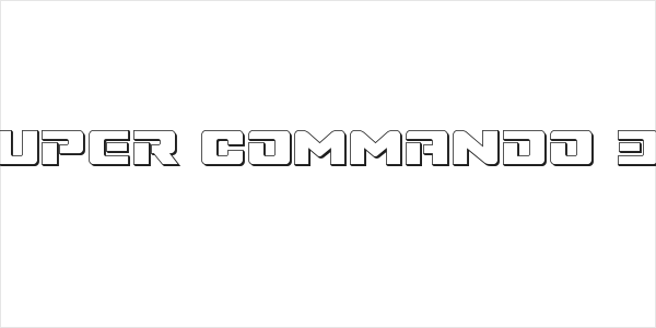 Super Commando 3D Logo