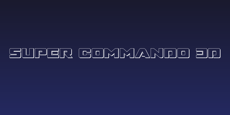 Super Commando 3D Social Header
