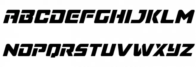 Super Commando Condensed Italic フォント 小文字