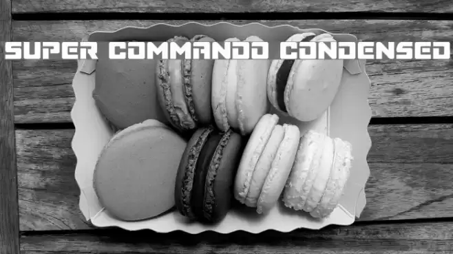 Super Commando Condensed フォント examples