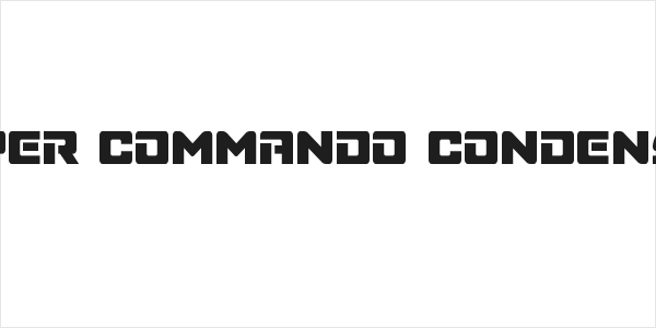 Super Commando Condensed Logo