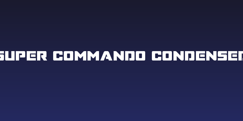 Super Commando Condensed Social Header