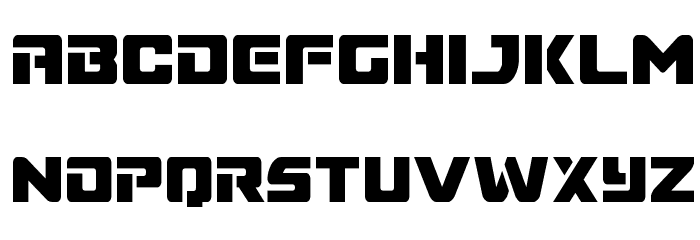 Super Commando Condensed フォント 小文字