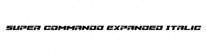 Super Commando Expanded Italic  les polices de caractères gratuit tlcharger