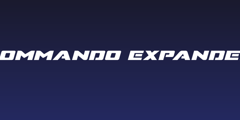 Super Commando Expanded Italic Social Header