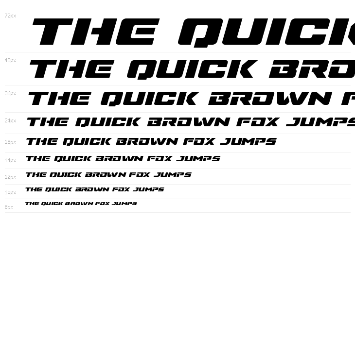 Super Commando Expanded Italic Waterfall