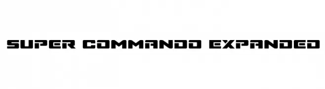 Super Commando Expanded  font caratteri gratis
