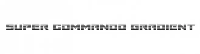 Super Commando Gradient  Frei Schriftart Herunterladen