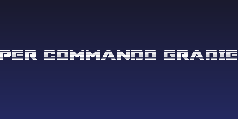 Super Commando Gradient Social Header