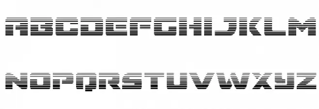 Super Commando Gradient フォント 小文字