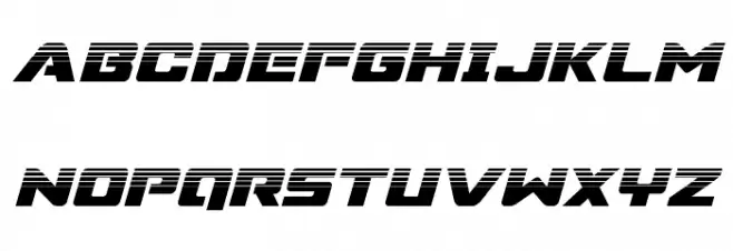 Super Commando Halftone Italic フォント 大文字