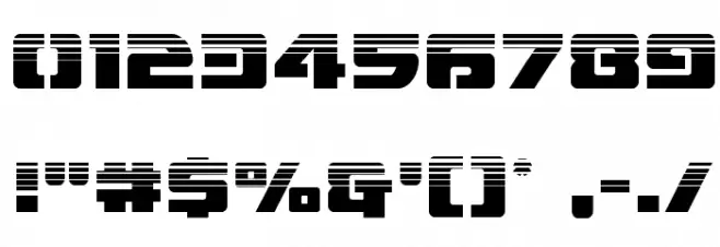 Super Commando Halftone Font OTHER CHARS