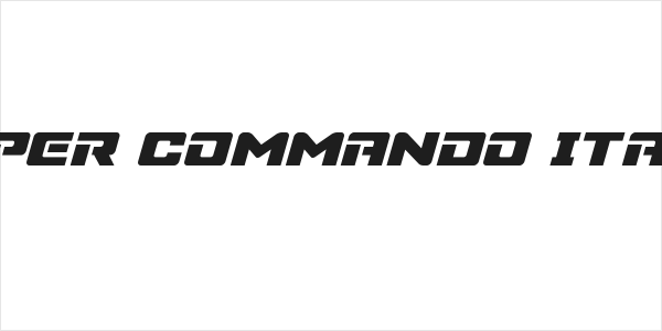Super Commando Italic Logo