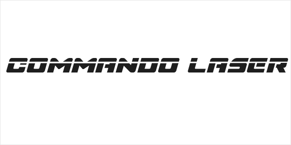Super Commando Laser Italic Logo
