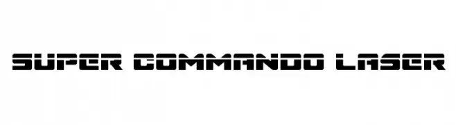 Super Commando Laser  font caratteri gratis
