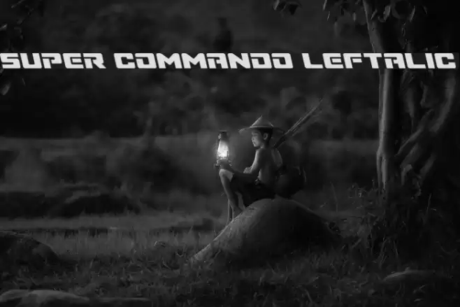 Super Commando Leftalic خط examples