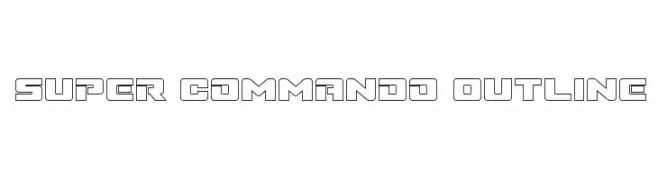 Super Commando Outline  Descarca Fonturi Gratis