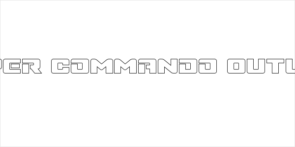 Super Commando Outline Logo