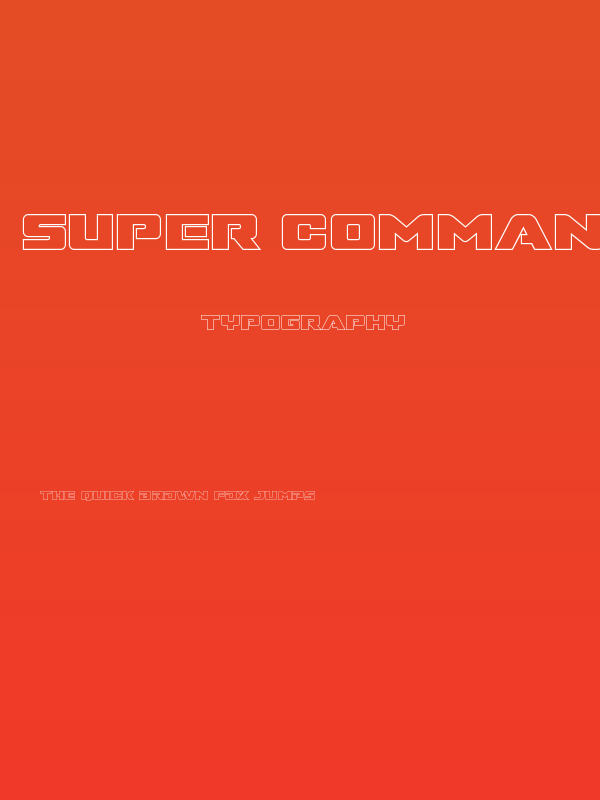 Super Commando Outline Poster