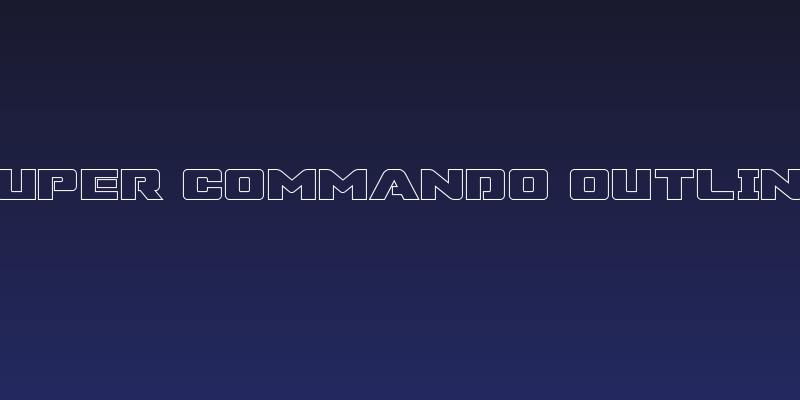 Super Commando Outline Social Header