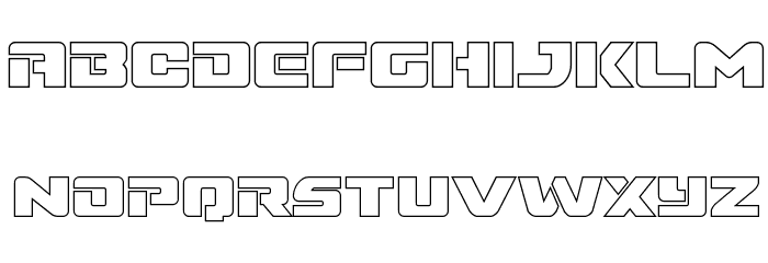 Super Commando Outline Font LOWERCASE